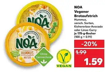 Kaufland Noa Veganer Brotaufstrich 175g Becher Angebot