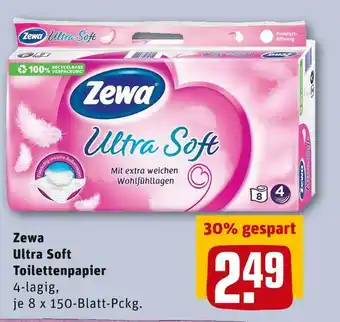 REWE Zewa ultra soft toilettenpapier Angebot