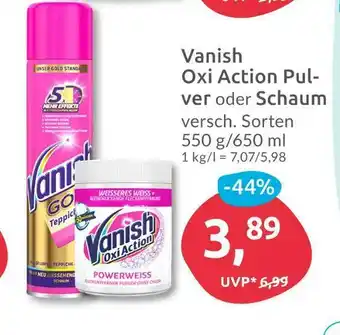 Budni Vanish oxi action pulver oder schaum Angebot