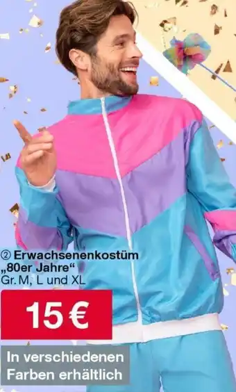 Woolworth Erwachsenenkostüm ,,80er Jahre" Angebot