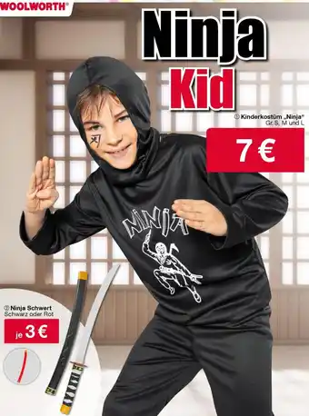 Woolworth Kinderkostüm ,,Ninja" Angebot