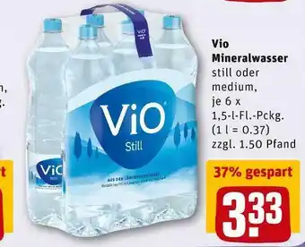 REWE Vio mineralwasser Angebot