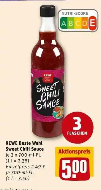 REWE Rewe beste wahl sweet chili sauce Angebot