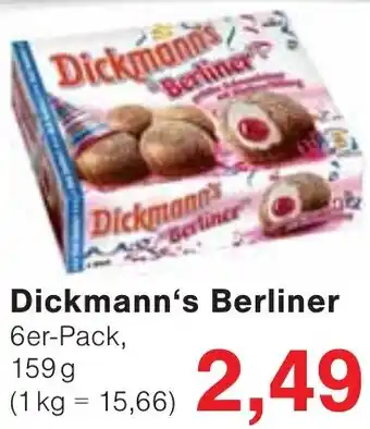 Wiglo Wunderland Dickmann's Berliner 6er-Pack Angebot