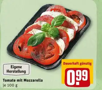 REWE Tomate mit mozzarella Angebot