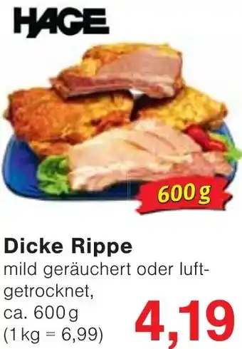 Wiglo Wunderland HAGE Dicke Rippe 600 g Angebot