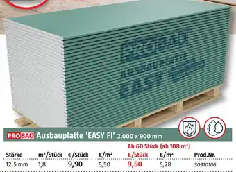 Bauhaus PROBAU Ausbauplatte 'EASY FI' 2.000 x 900 mm Angebot