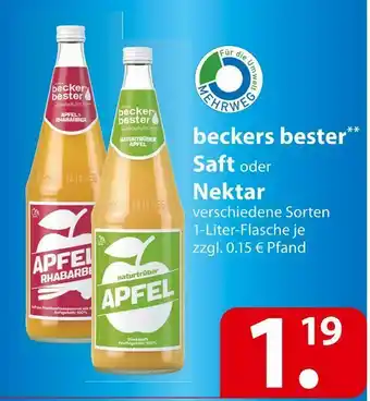 Famila Nord Ost Beckers bester saft oder nektar Angebot