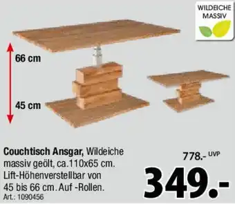 Zurbrüggen Couchtisch Ansgar Angebot