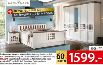 Zurbrüggen LANDSCAPE Schlafzimmer Savona Angebot