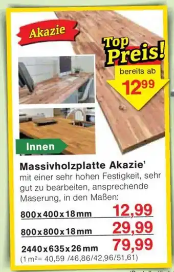 Jawoll Massivholzplatte Akazie Angebot