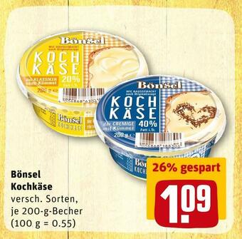 REWE Bönsel kochkäse Angebot