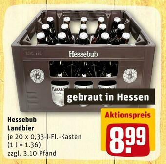 REWE Hessebub landbier Angebot