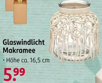 Rossmann Glaswindlicht Makramee Angebot