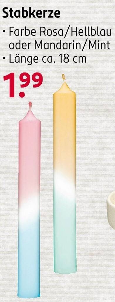 Stabkerze Angebot bei Rossmann
