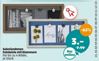 PENNY Galerierahmen fotoleiste mit klammern Angebot