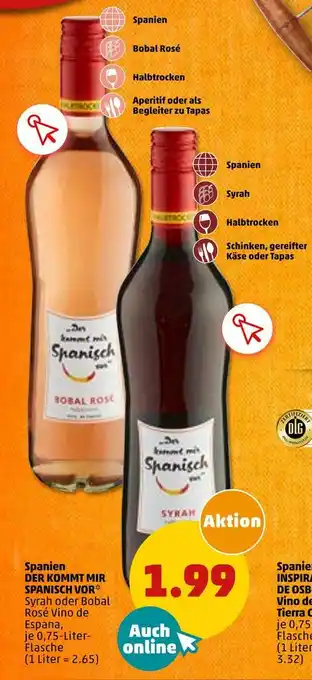 PENNY Der kommt mir spanisch vor rotwein oder rosé Angebot