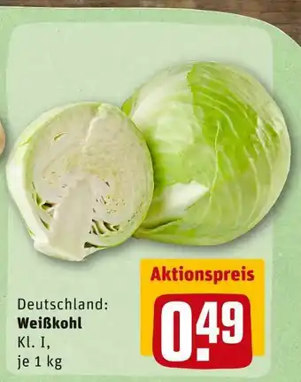 REWE Weißkohl Angebot