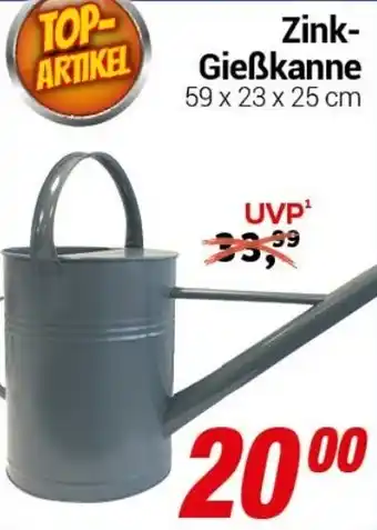 CENTERSHOP Zink-Gießkanne Angebot