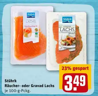 REWE Stührk räucher- oder graved lachs Angebot