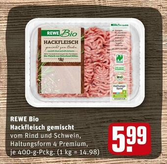 REWE Rewe bio hackfleisch gemischt Angebot