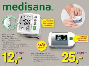 KODi Medisana Handgelenkblutdruckmessgerät Bw 315 Oder Pulsoximeter Pm100 Angebot