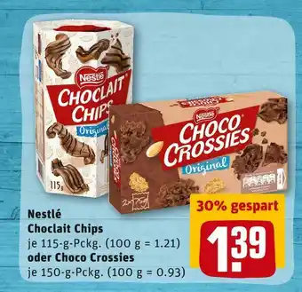 REWE Nestlé choclait chips oder choco crossies Angebot