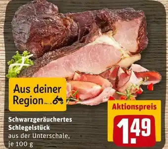 REWE Schwarzgeräuchertes schlegelstück Angebot