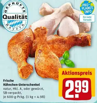 REWE Frische hähnchen-unterschenkel Angebot