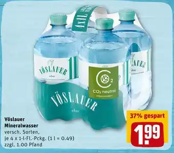 REWE Vöslauer mineralwasser Angebot