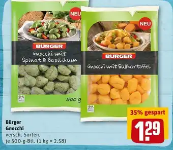 REWE Bürger gnocchi Angebot