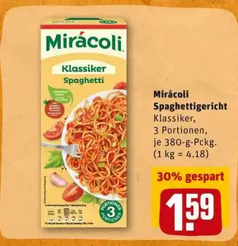 REWE Mirácoli spaghettigericht Angebot