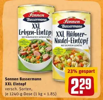 REWE Sonnen bassermann xxl eintopf Angebot