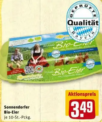 REWE Sonnendorfer bio-eier Angebot