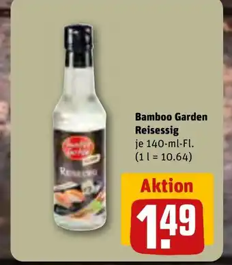 REWE Bamboo Garden Reisessig je 140-ml-Fl. Angebot