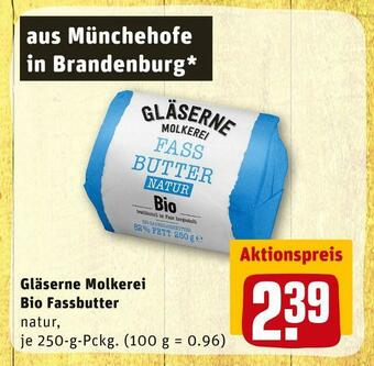 REWE Gläserne molkerei bio fassbutter Angebot