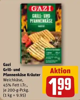 REWE Gazi Grill- und Pfannenkäse Kräuter 200g Angebot