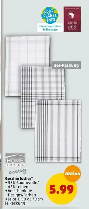 PENNY Home ideas living geschirrtücher Angebot