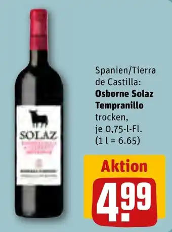 REWE Osborne Solaz Tempranillo trocken, 750ml Angebot