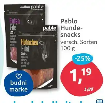 Budni Pablo hundesnacks Angebot