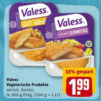 REWE Valess vegetarische produkte Angebot