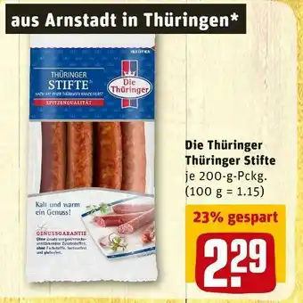 REWE Die thüringer thüringer stifte Angebot