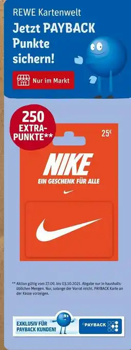 REWE Payback 250 extra-punkte Angebot