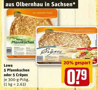 REWE Lawa 5 pfannkuchen oder 5 crêpes Angebot