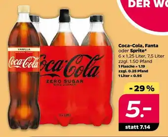 NETTO Coca-cola, fanta oder sprite softdrinks Angebot