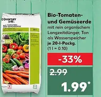 Kaufland Country Sider Bio-tomaten-und Gemüseerde Angebot