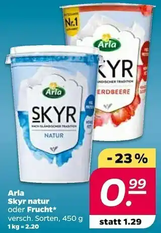 NETTO Arla skyr natur oder frucht Angebot