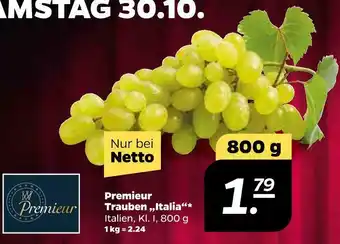 NETTO Premieur trauben „italia“* Angebot