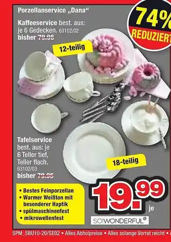 Spilgers Sparmaxx Tafelservice "Dana" 18-teilig Angebot