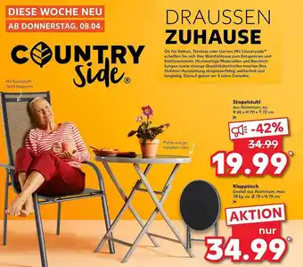 Kaufland Country Sider Stapelstuhl oder Klapptisch Angebot